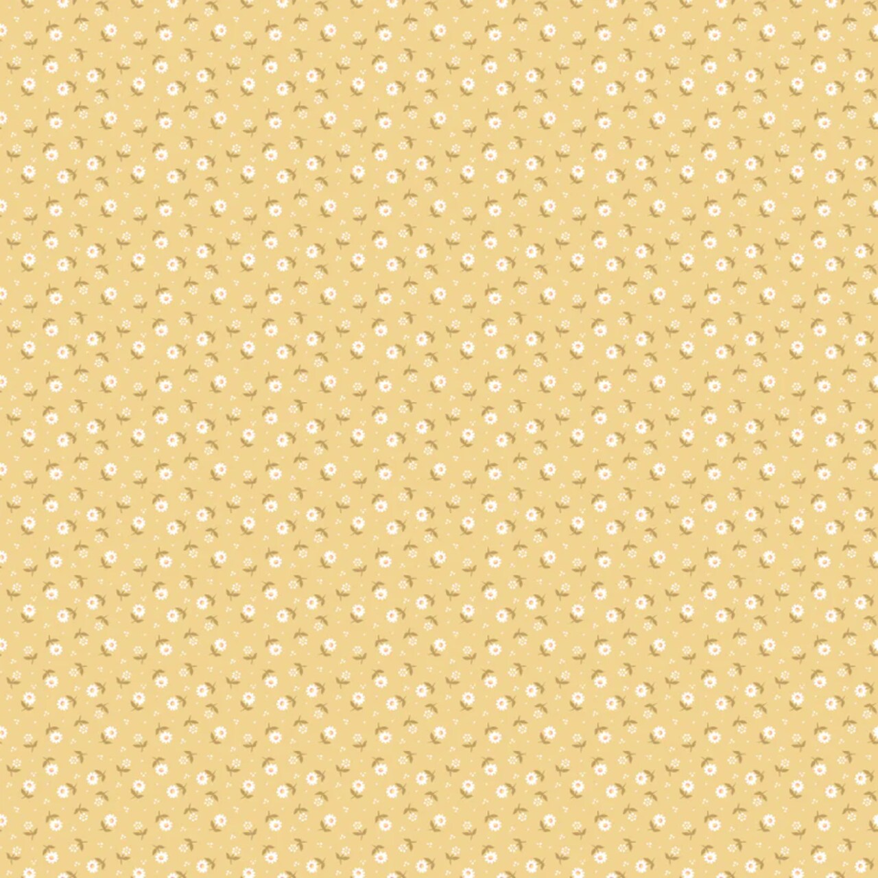 Fabric Poppie Cotton Yellow Daisy May Granny's Sewing Room by the Quarter Yard GS25910